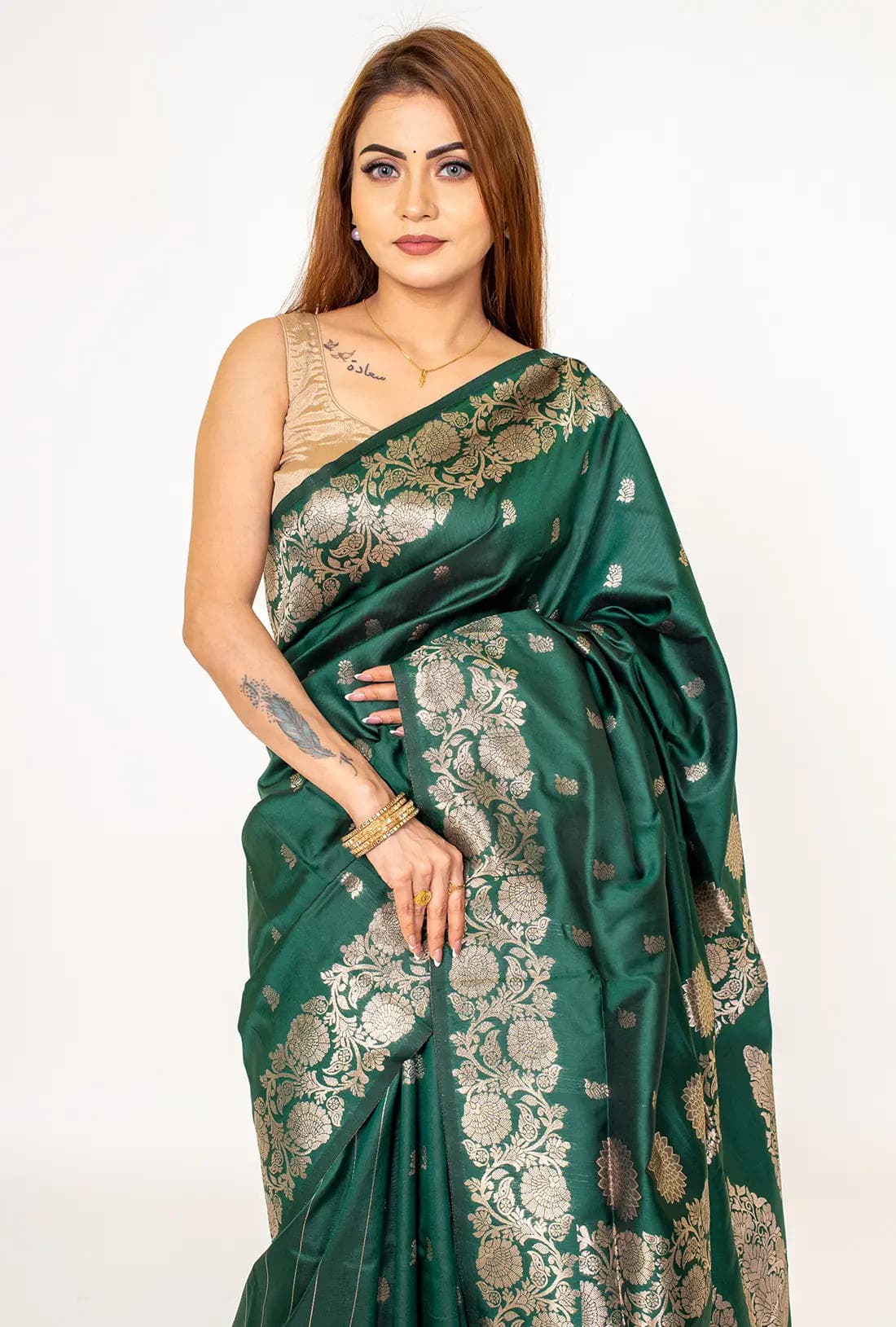 Silk saree with zari work